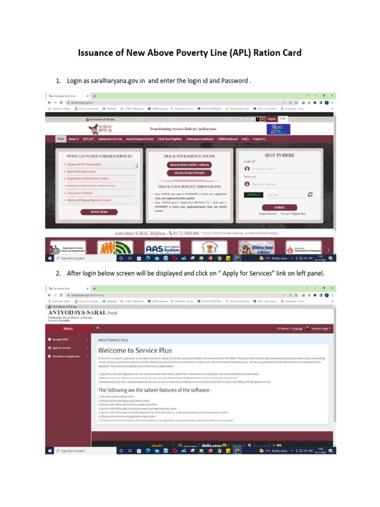 Issuance of New Above Poverty Line (APL) Ration Card | PDF