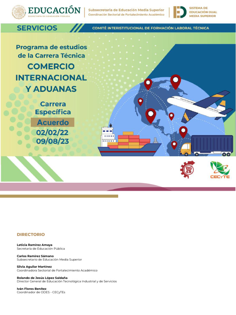Programa de Estudios en Comercio Internacional | PDF | Plan de estudios ...