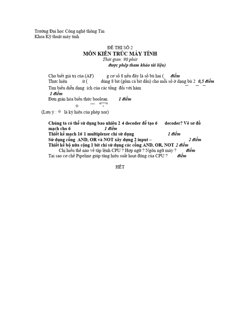 Kien-Truc-May-Tinh - Vu-Duc-Lung - de - Thi - KTMT - 2010 - Bthieu ...