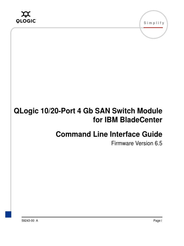 Qlogic CLI Guide SAN Switch Module 59243-00 A | PDF | File Transfer ...