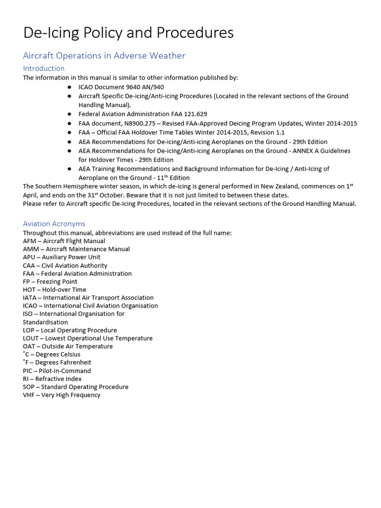 Deicing Training | PDF | Precipitation | Ice