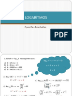 LOGARÍTMOS - Questões Resolvidas