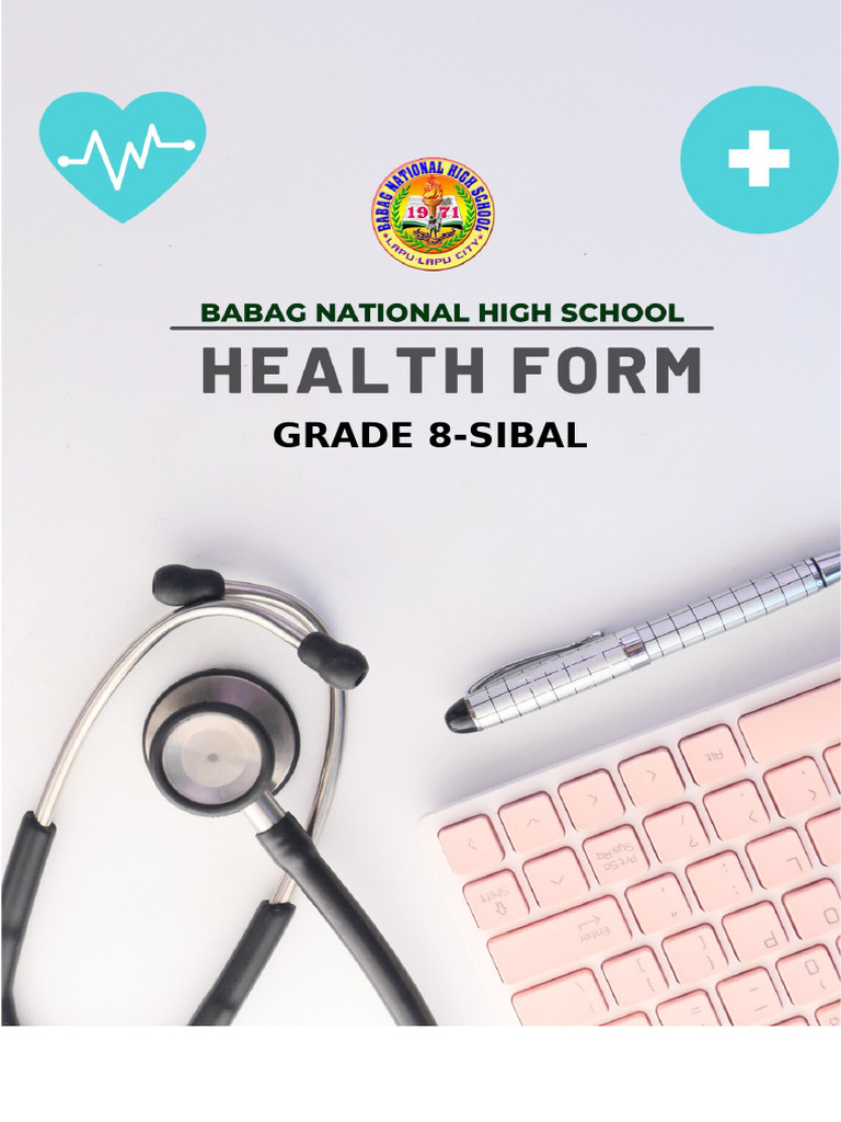 Health Form Cover | PDF