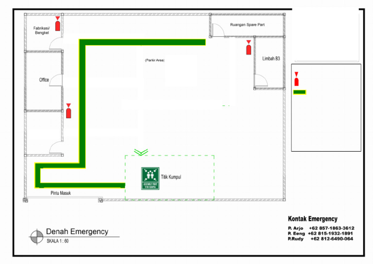 Denah Layout Emergensi OKE | PDF