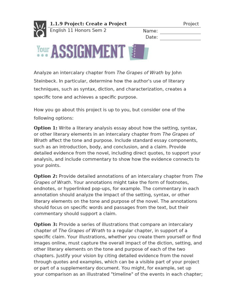 1.1.9 Project - Create A Project (Project) | PDF | Note (Typography ...