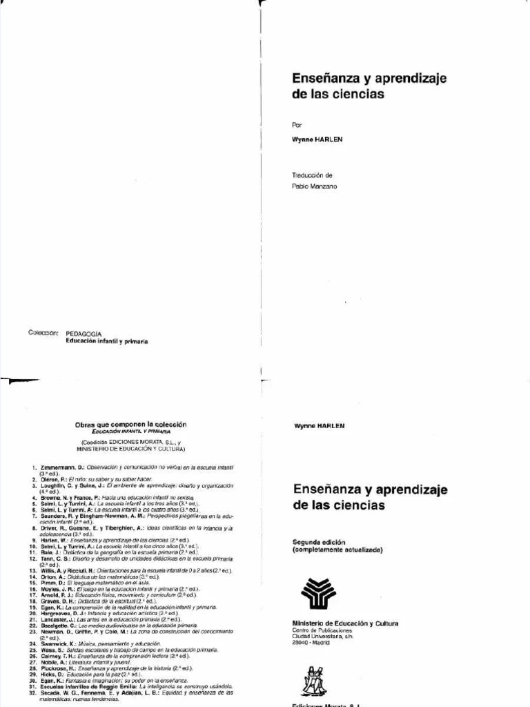 PDF Harlen Enseanza y Aprendizaje de Las Ciencias Compress | PDF