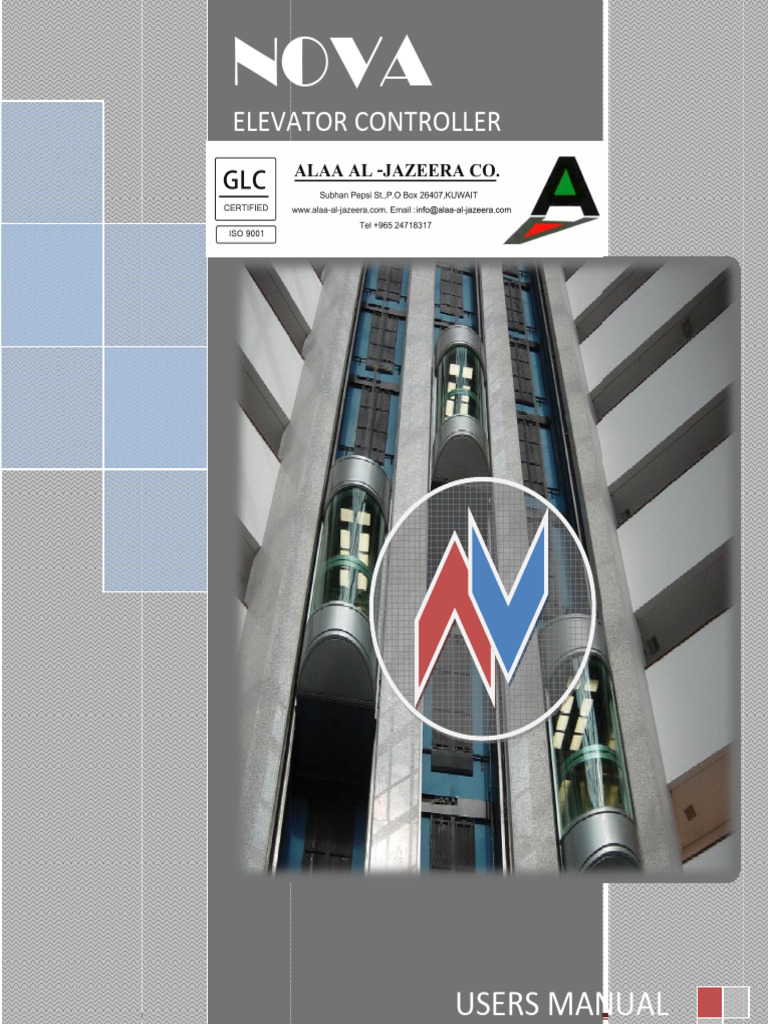 Nova Elevator Controller User Manual | PDF | Elevator | Parameter ...