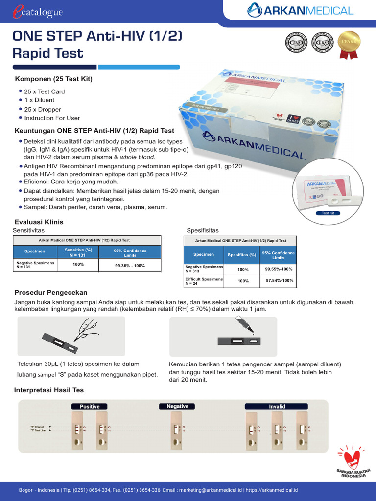 Brosur HIV Test Kit | PDF