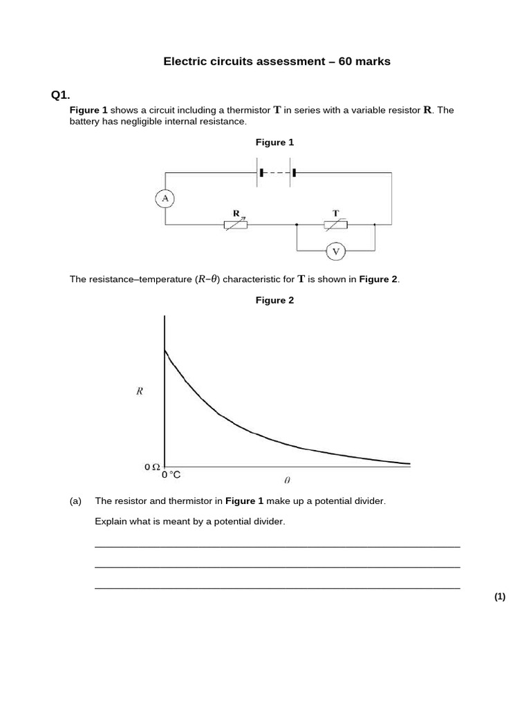 Electric Circuits Assessment Overview | PDF | Resistor | Voltage