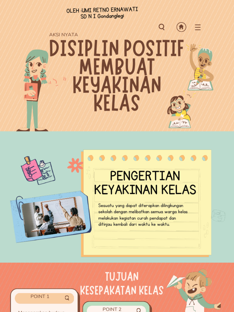 Aksi Nyata Topik (Disiplin Positif Membuat Keyakinan Kelas) PDF | PDF