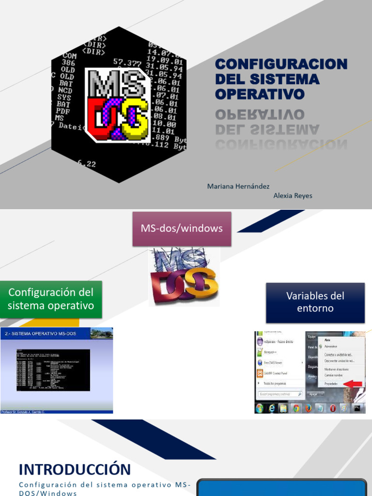 Configuración de MS-DOS y Windows | PDF | Dos | Archivo de computadora