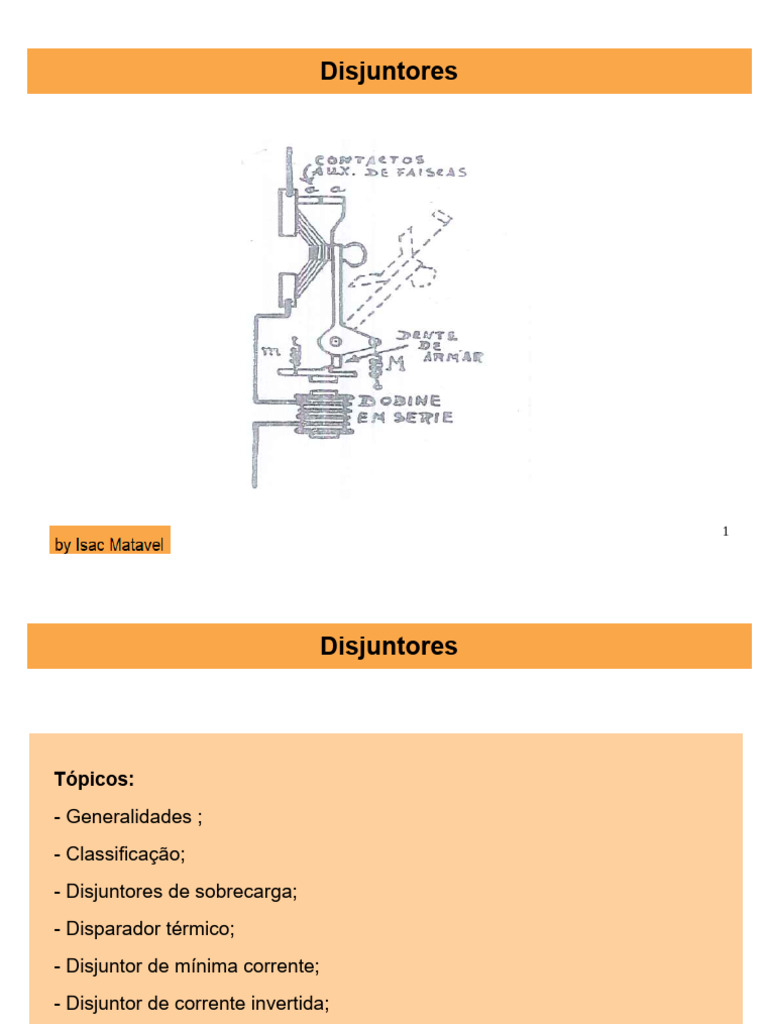 Disjuntores: Tipos e Funcionamento | PDF | Rede elétrica | Corrente ...