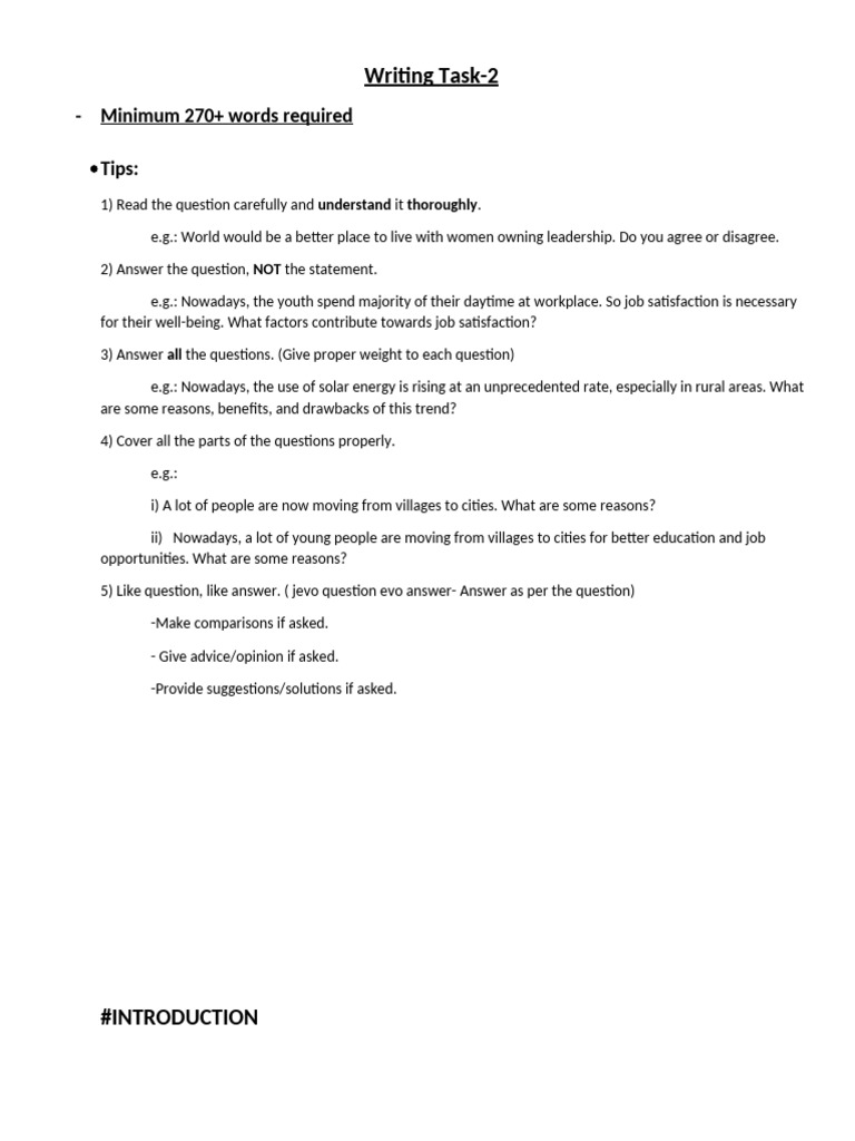 IELTS Writing Task 2 Guide | PDF