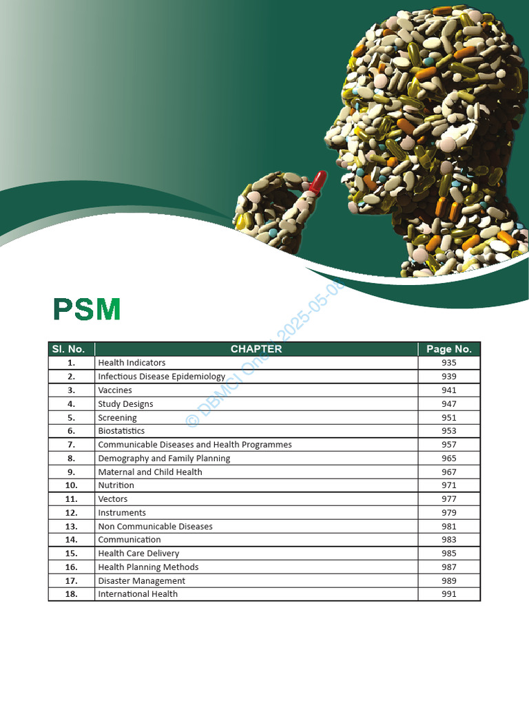 Comprehensive Health Indicators Guide | PDF | Sensitivity And ...