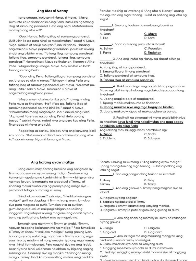 Stories | PDF