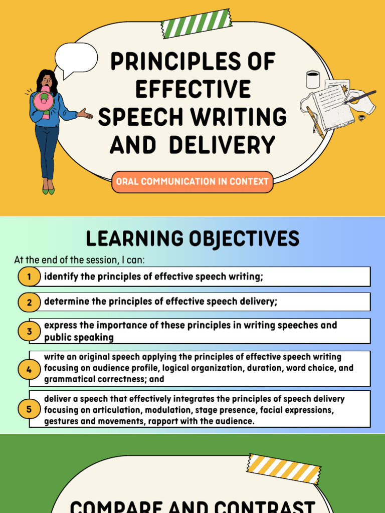 Principles of Effective Speech Delivery | PDF