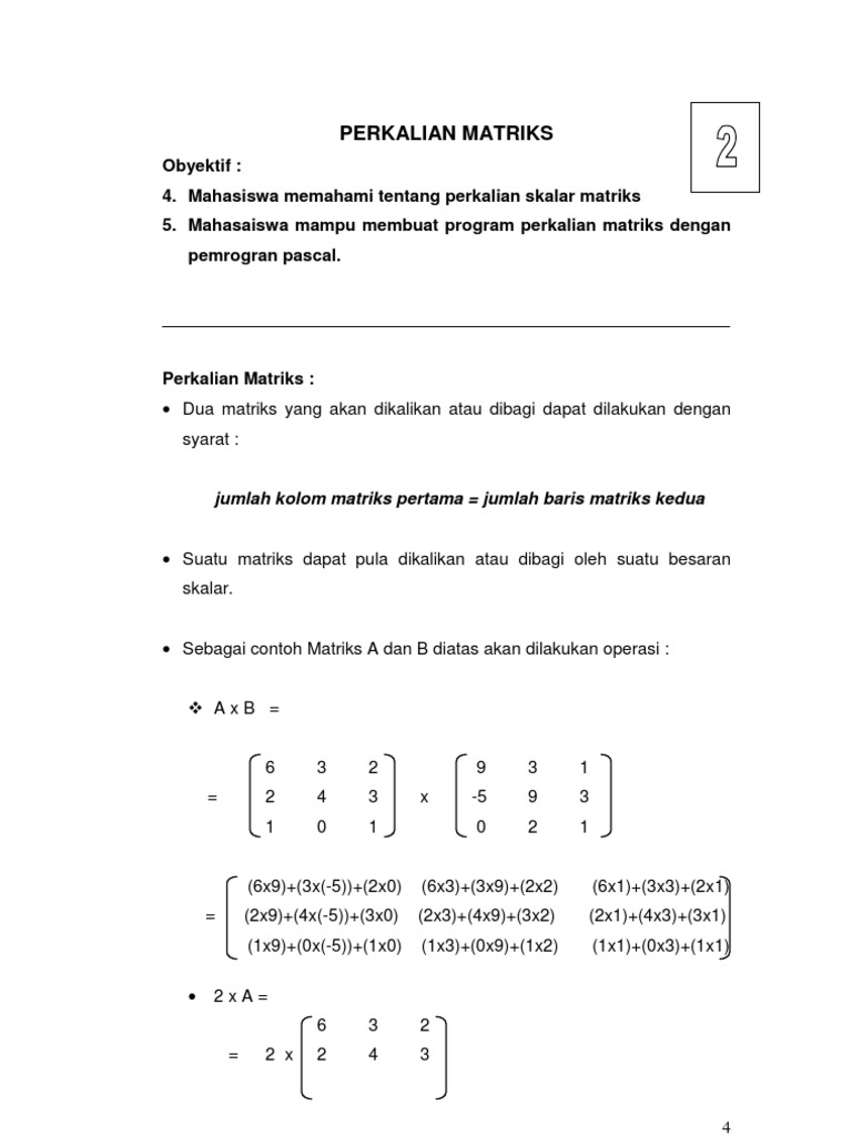 Perkalian Matriks M2