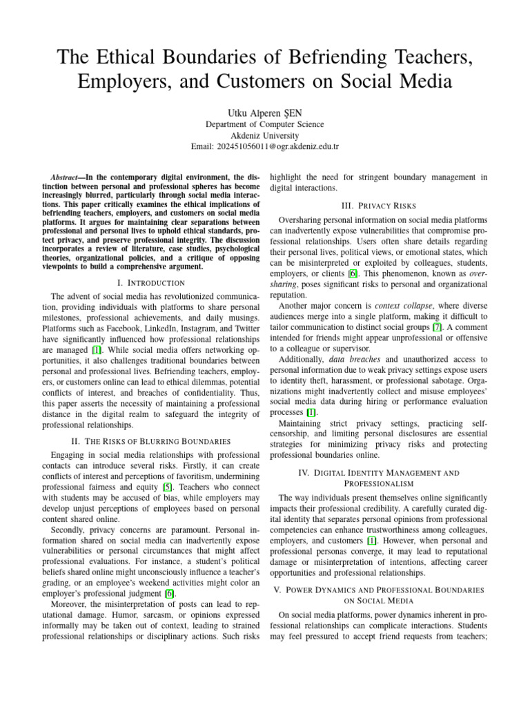 Shortethicalpaper | PDF | Privacy | Psychology