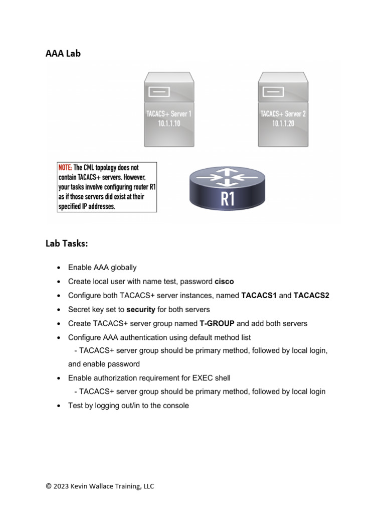 AAA+Lab+ +Topology+and+Tasks | PDF