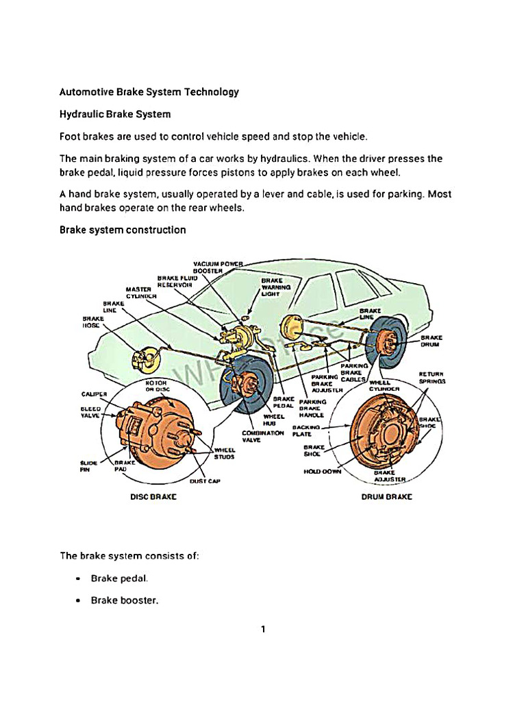 Braking System. | PDF
