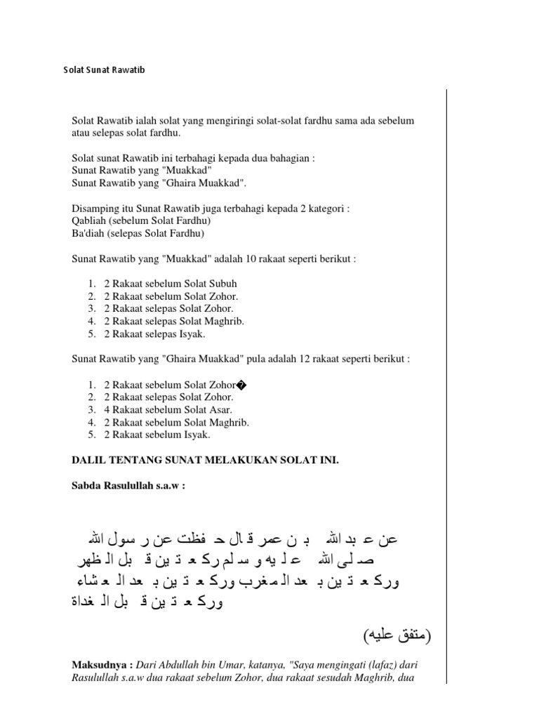 Himpunan Solat Sunat Pdf