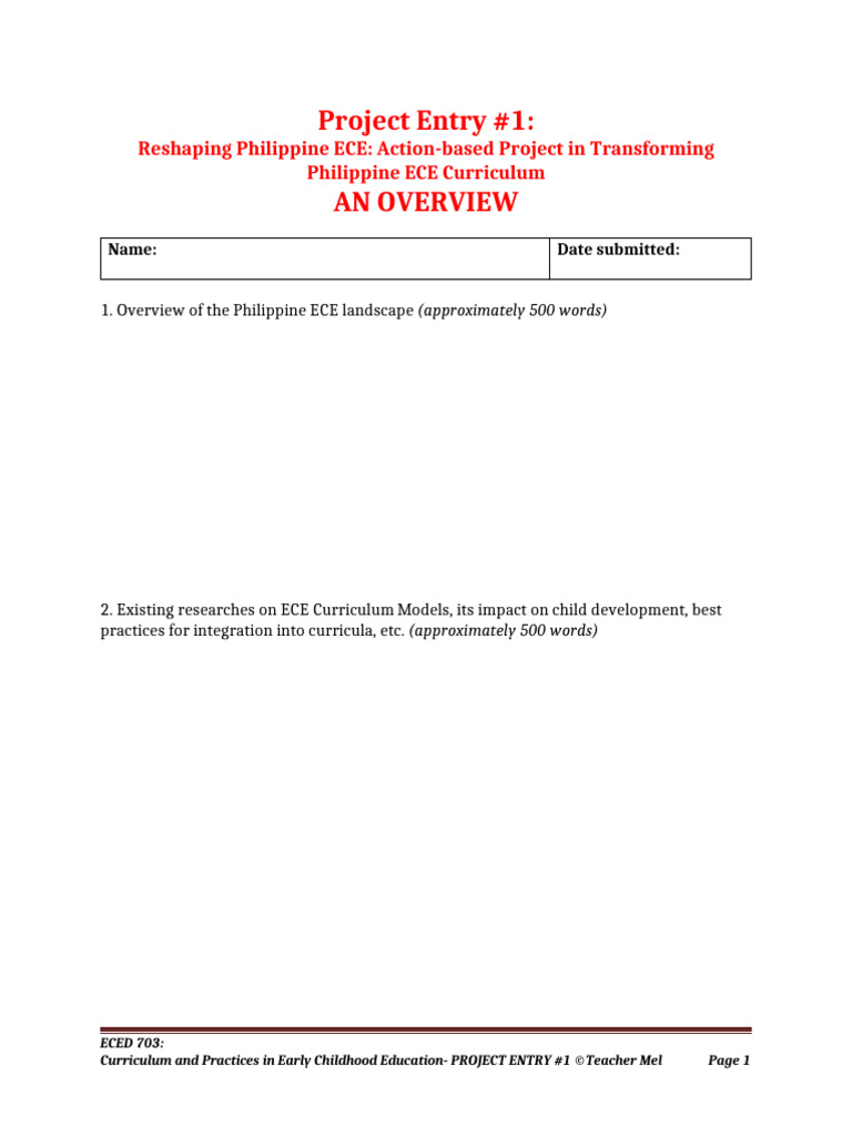 Transforming Philippine ECE Curriculum | PDF