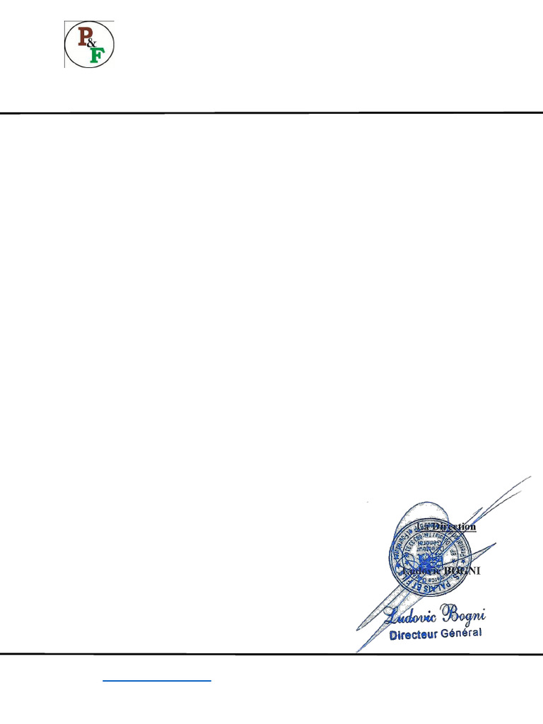 Cachet et Signature de l'Entreprise | PDF