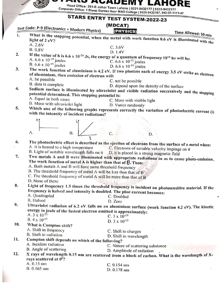 Electronics+ Modern Physics | PDF