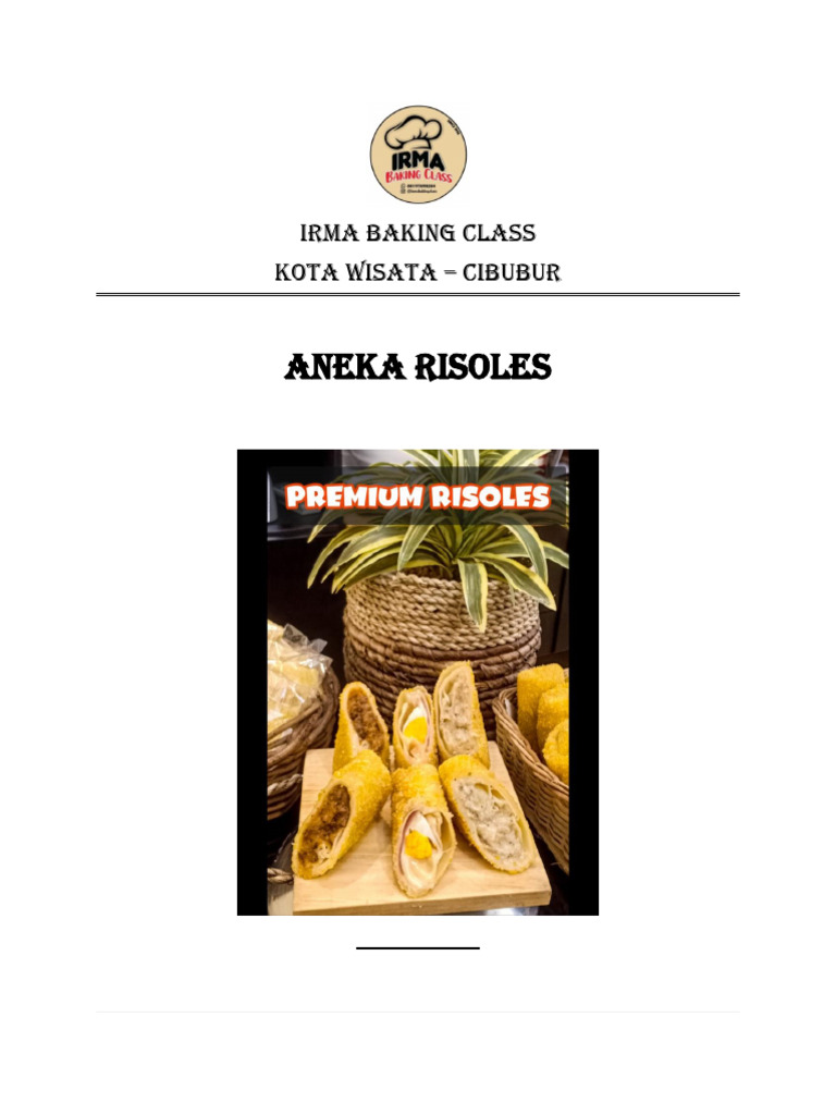 Resep Aneka Risoles Kreatif | PDF