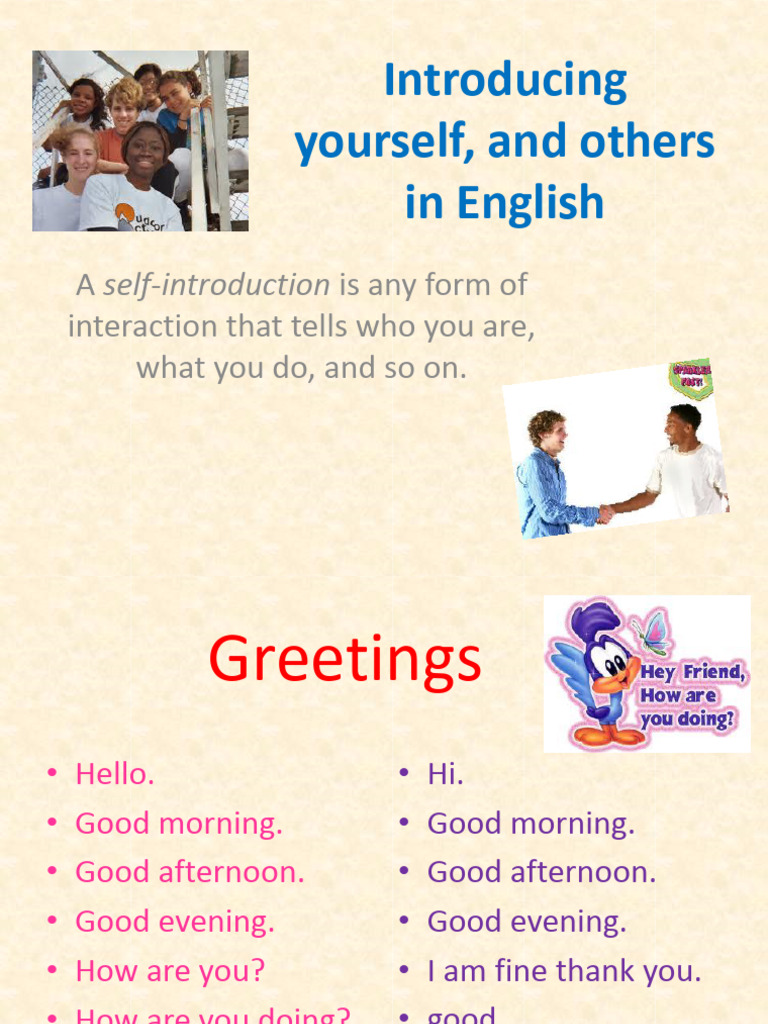 Teaching Material X Pertemuan 1 (Introducing Oneself) | PDF