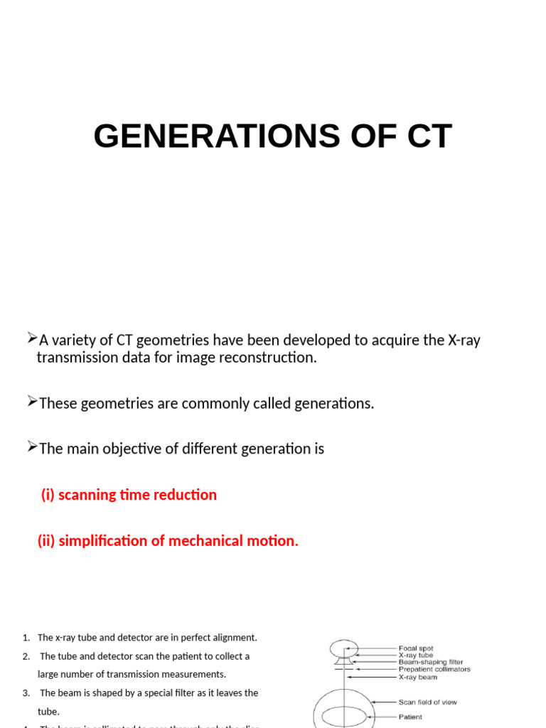 Generations of CT Scanners Explained | PDF | Ct Scan | X Ray