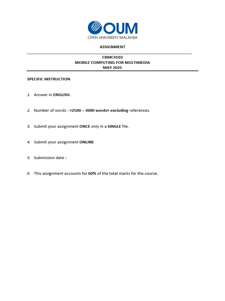 Mobile Computing Multimedia Assignment | PDF | Multimedia | Augmented ...