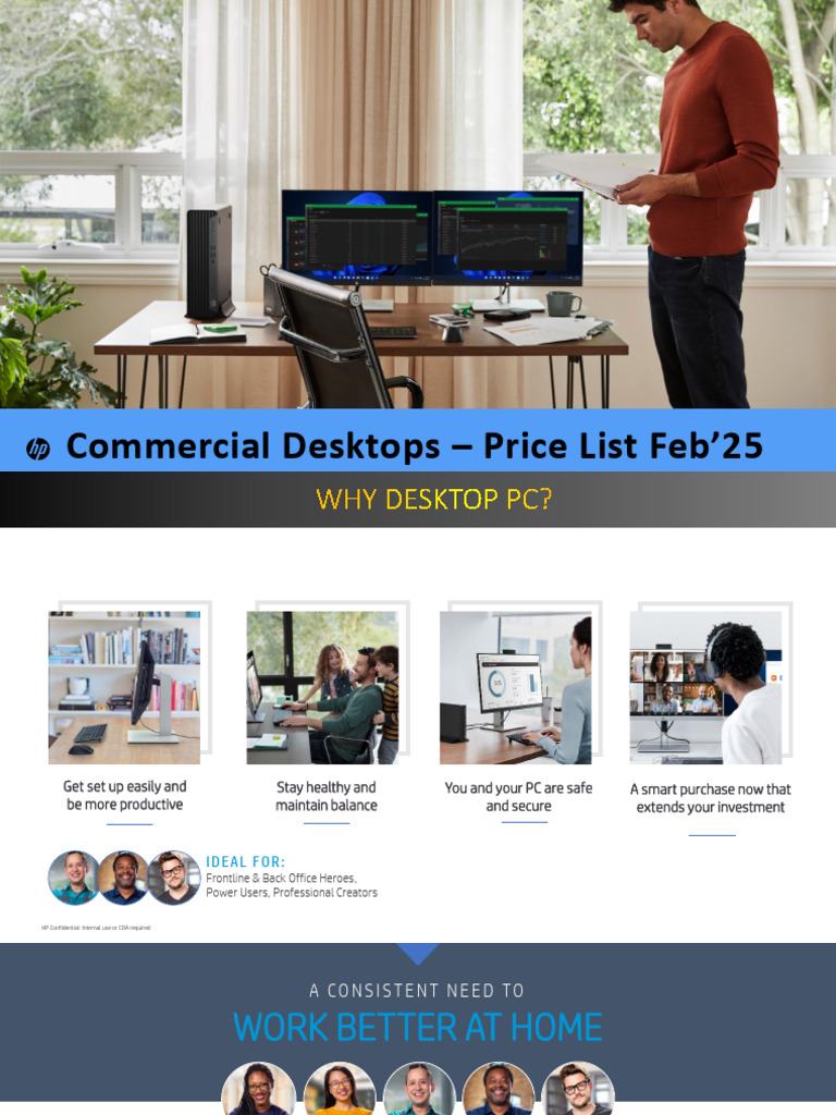 HP Business Desktops Price List Feb'25 | PDF | Desktop Computer | Solid ...