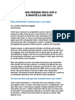 10 Dicas Para Perder Peso Até o Réveillon e Mantê-Lo Em 2009 - Medicina Preventiva