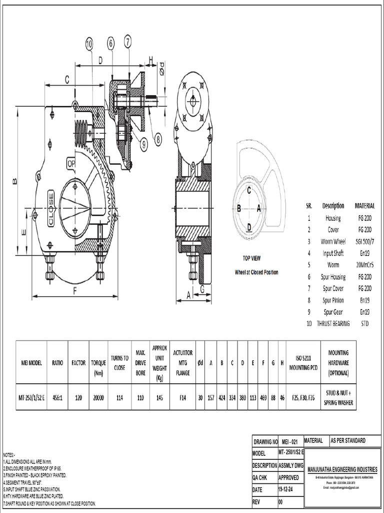 Industrial Wheel Assembly Drawing | PDF | Car | Automotive Industry