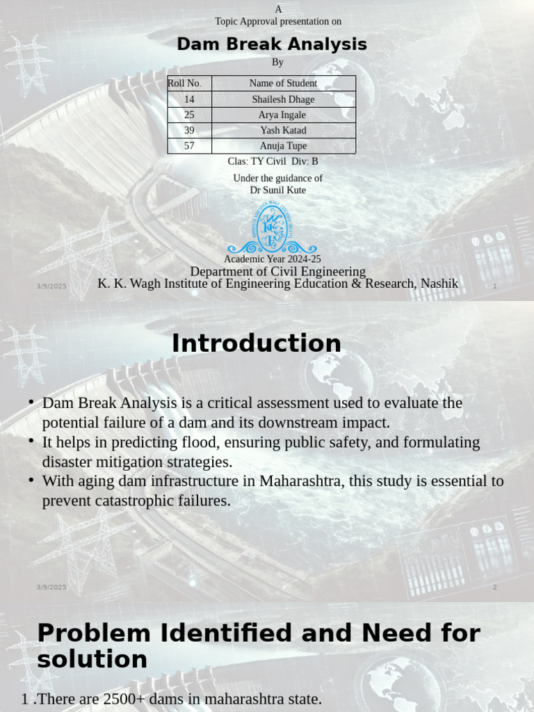 Dam Break Analysis of Gangapur Dam | PDF | Dam | Flood