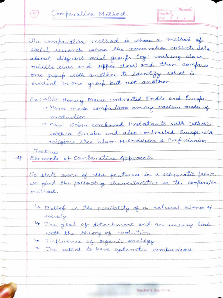 Comparative Approach | PDF