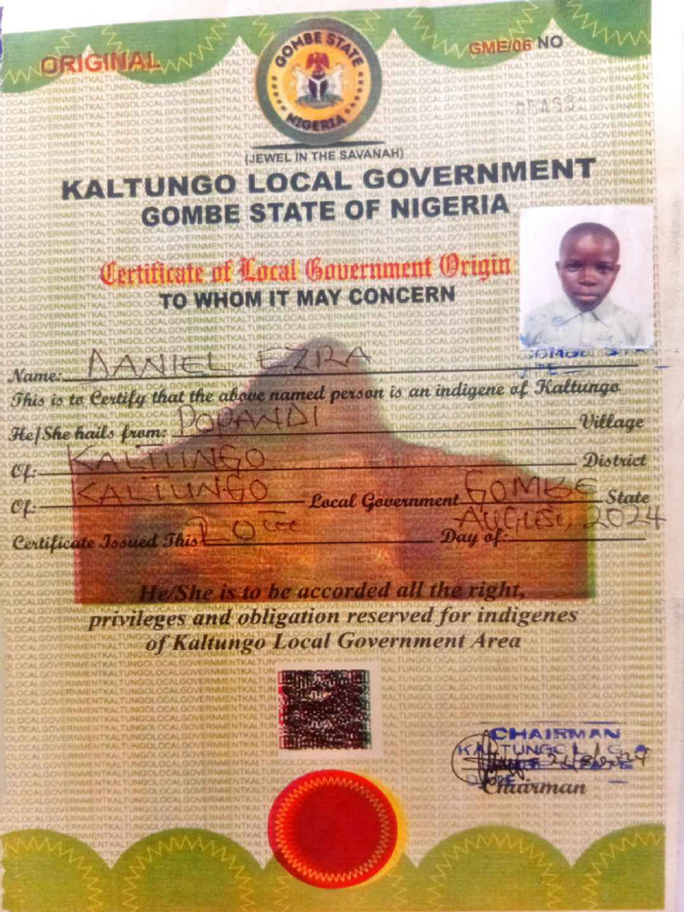 Local Government Origin Letter - Compressed | PDF