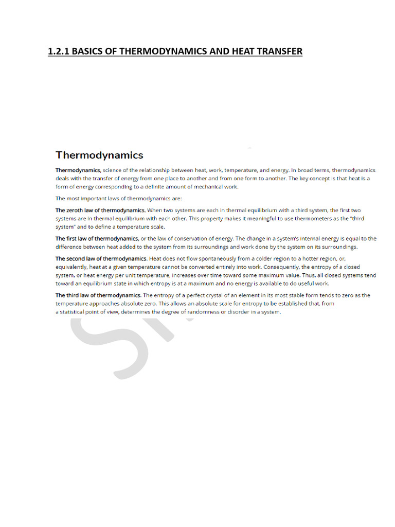 Thermodynamics and Heat Transfer Basics | PDF | Heat Transfer | Heat