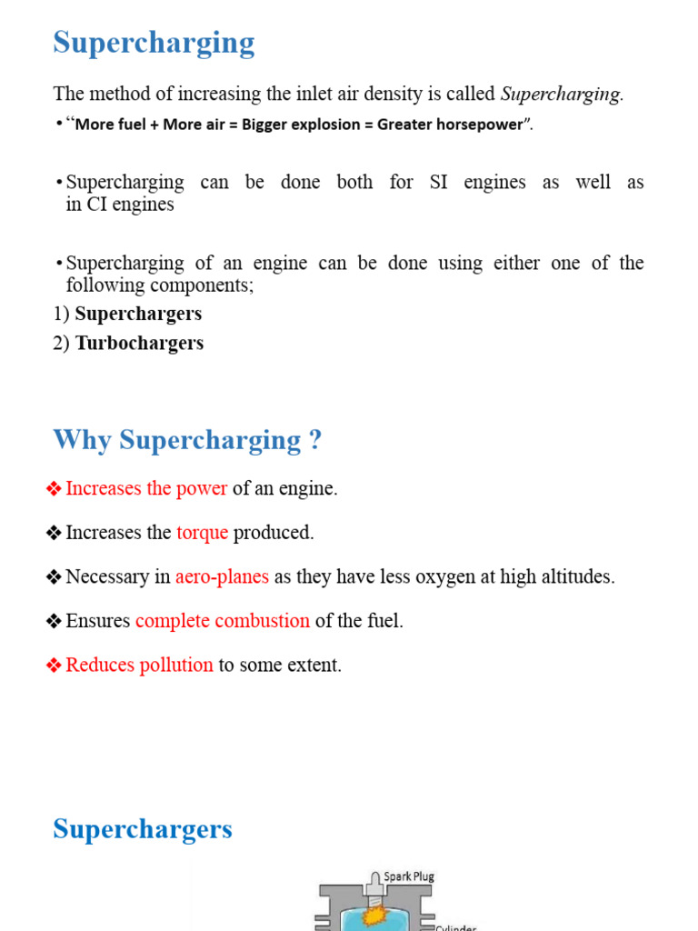 Supercharger And Turbocharger Pdf Turbocharger Internal