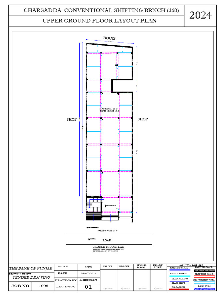 Upper Ground Floor Plan for Bank | PDF