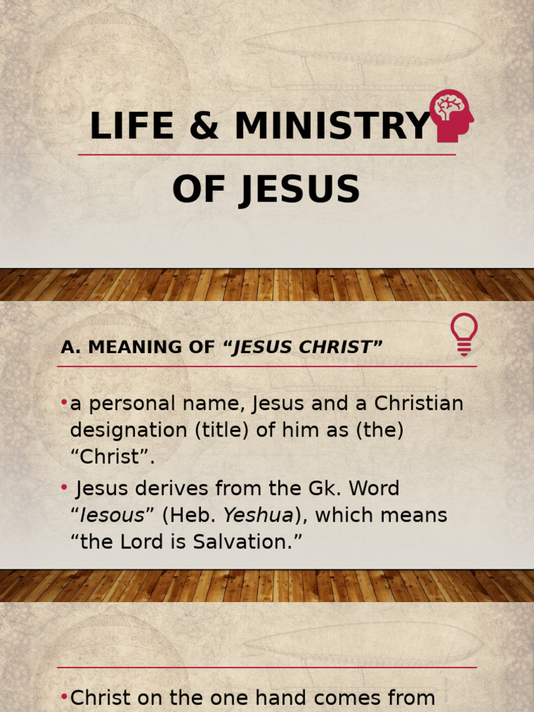 Life & Ministry of Jesus | PDF | Jesus | Ministry Of Jesus