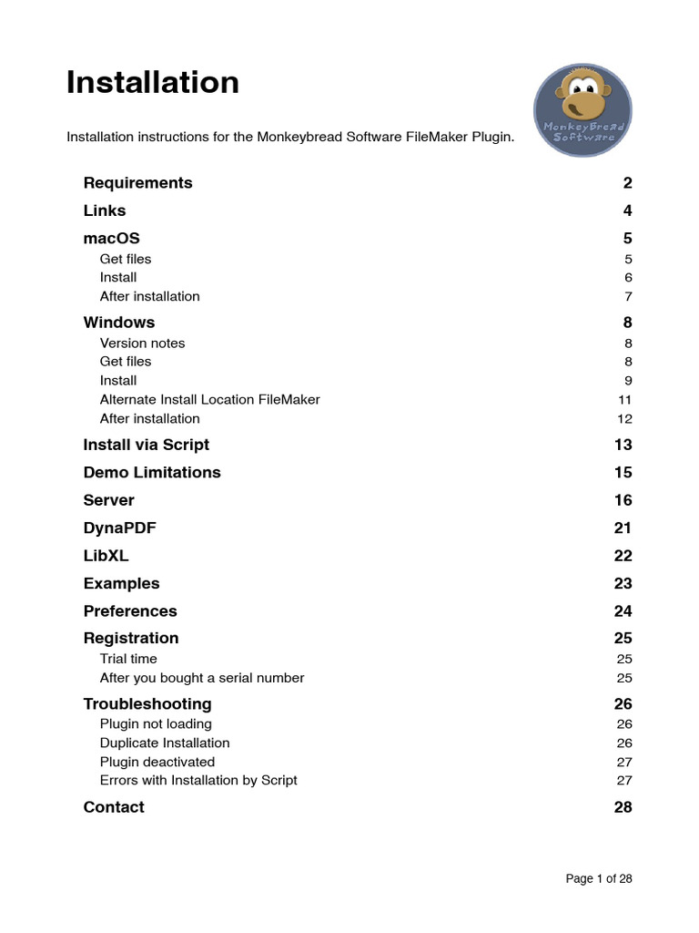 Installation MBS Software Manual | PDF | File Maker | Backup