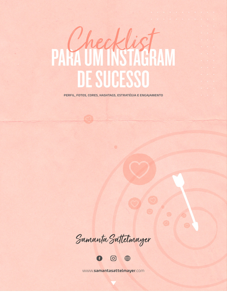 Checklist para Instagram de Sucesso | PDF | Hashtag | Marketing