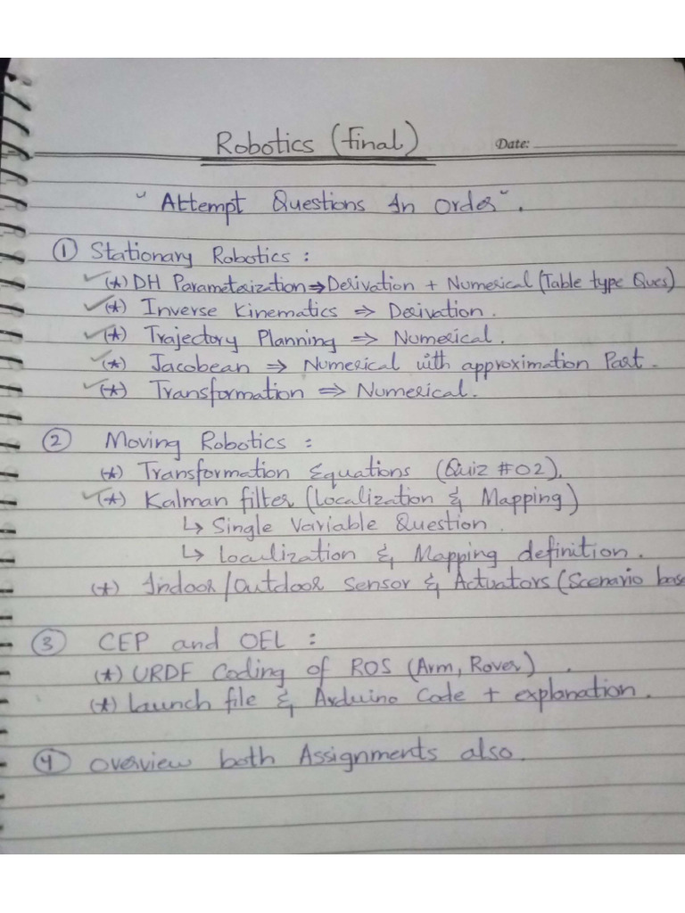 Robo Final Study | PDF