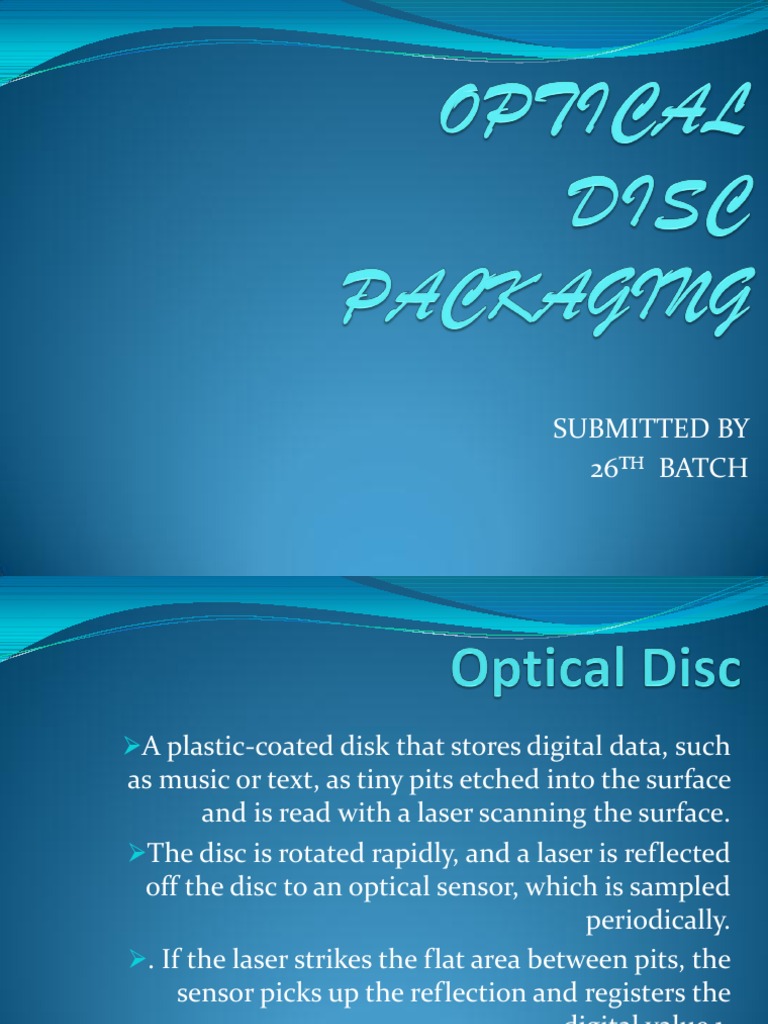 Optical Disc Packaging PDF Compact Disc Industries