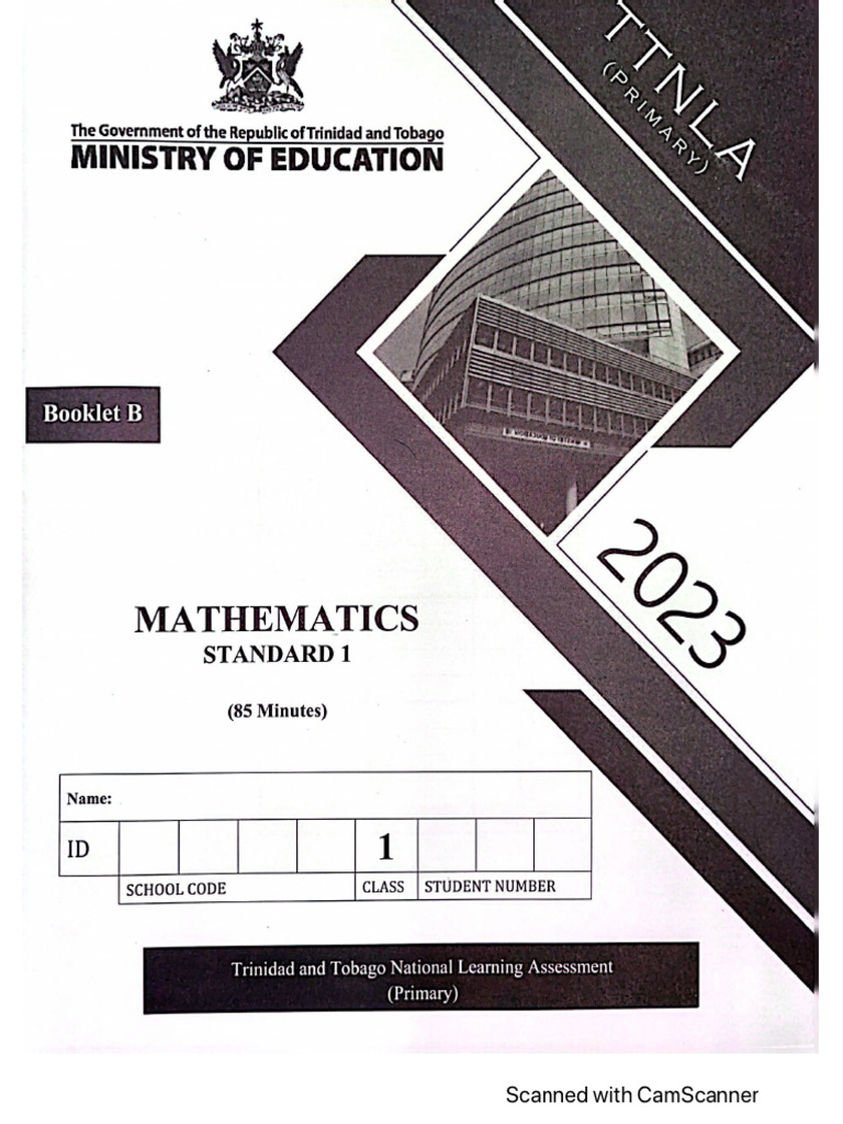TTNLA STD 1 Maths Booklet B 2023 | PDF