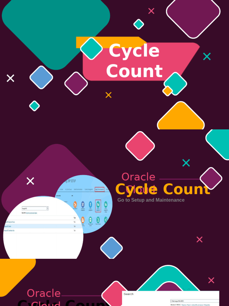 Oracle Cloud Cycle Count Management Guide | PDF