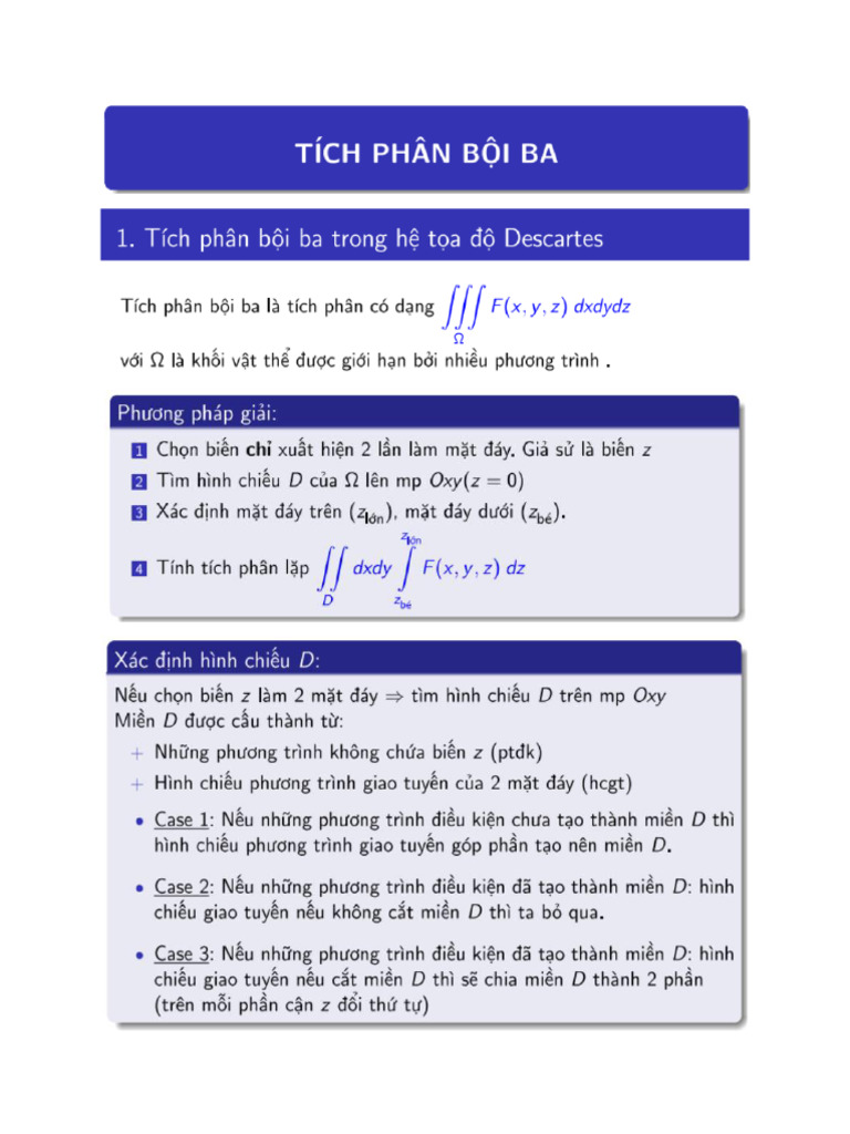 Triple Integrals | PDF