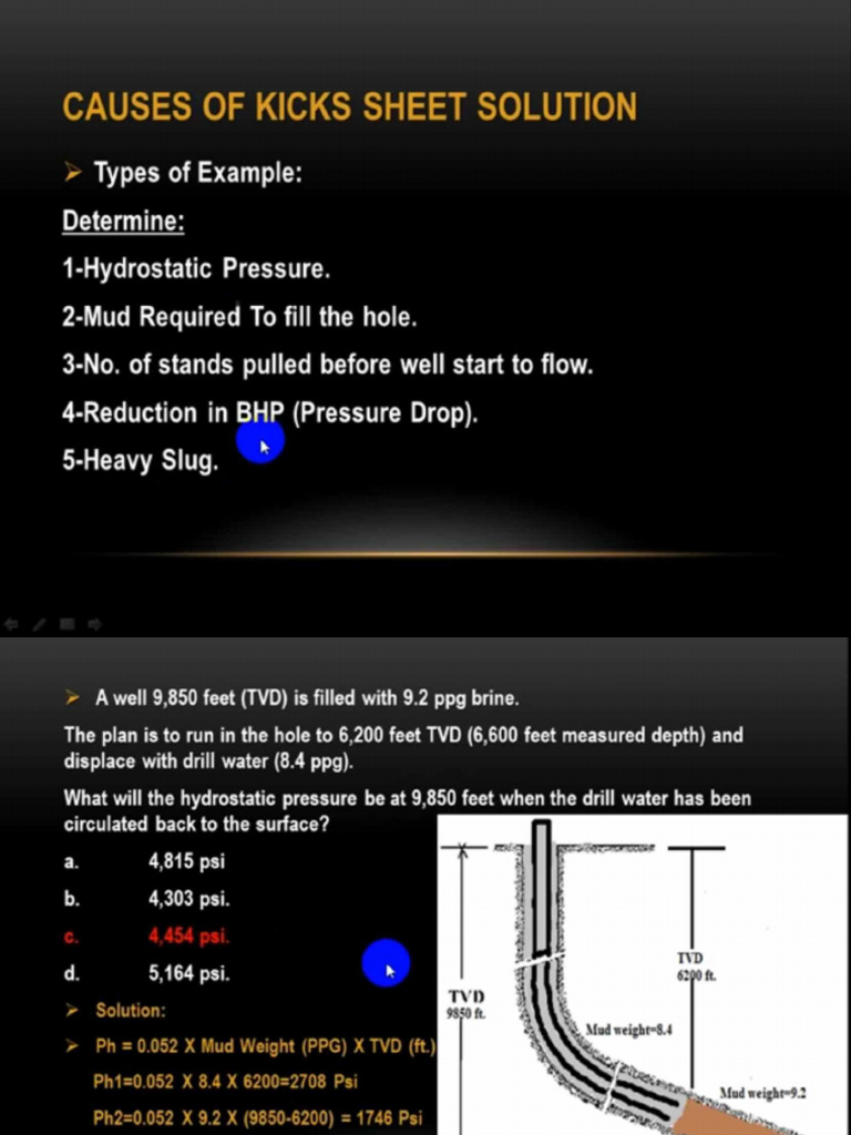 Causes of Kick Sheet Solution | PDF